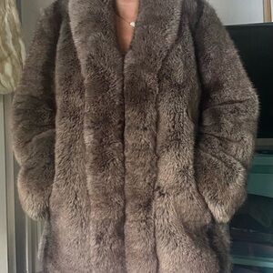 Rumored Plush Brown Teddy Jacket